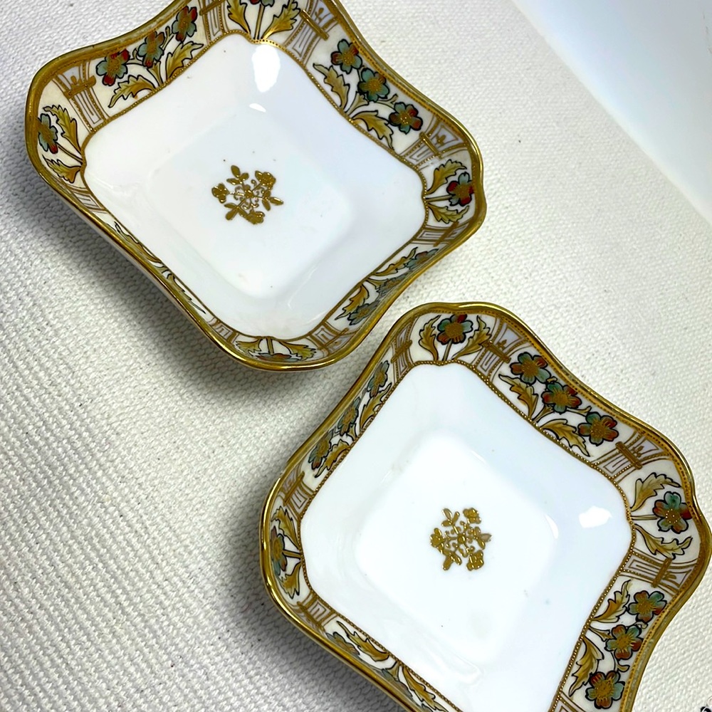 NIPPON hand painted trinket bowl
